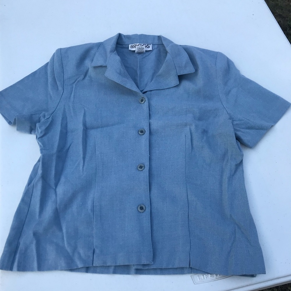 Minimal Vintage 1960's light blue top